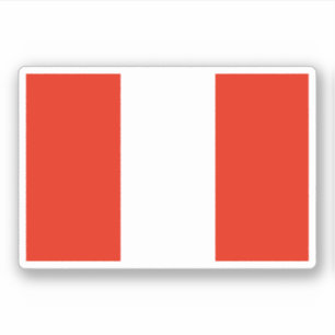 Peru Flagga Klistermärken