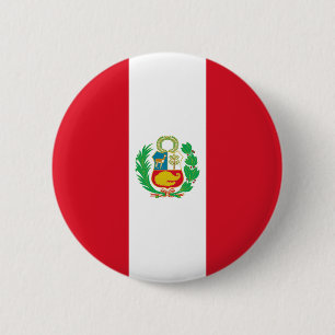 Peru Flagga Knapp