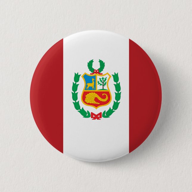 Peru flagga knapp (Framsida)