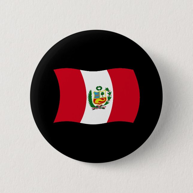 Peru Flagga Knapp (Framsida)