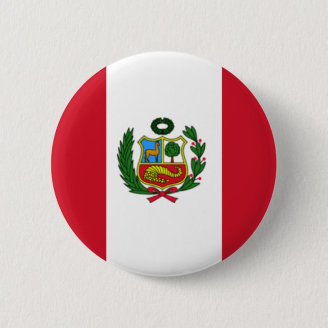 Peru flagga knapp (Framsida)