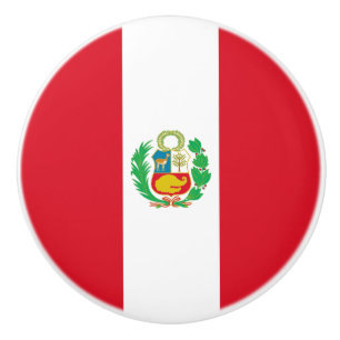Peru Flagga Knopp