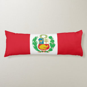 Peru Flagga Kroppskudde