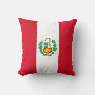 Peru Flagga Kudde