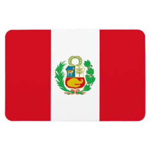 Peru Flagga Magnet