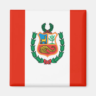 Peru Flagga Magnet