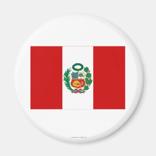 Peru flagga magnet