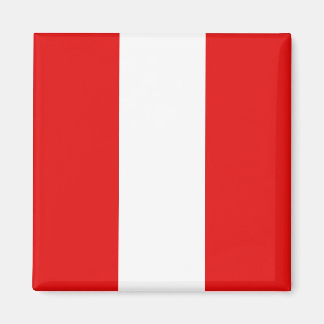 Peru Flagga Magnet (Framsidan)