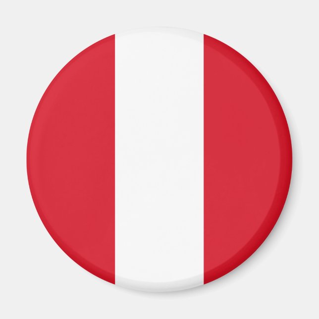 Peru Flagga Magnet (Framsidan)