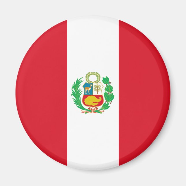 Peru Flagga Magnet (Framsidan)