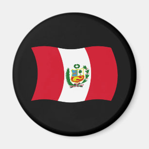 Peru Flagga Magnet