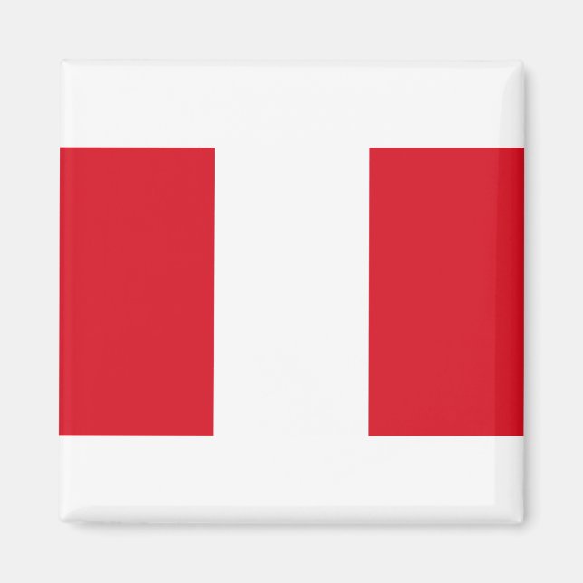 Peru Flagga Magnet (Framsidan)