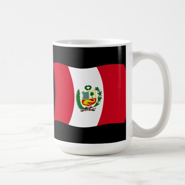 Peru Flagga Mugg (Höger)