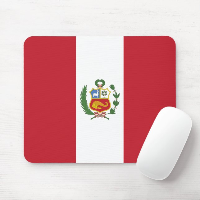 Peru flagga musmatta (Med mus)