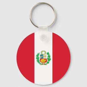 Peru Flagga Nyckelring