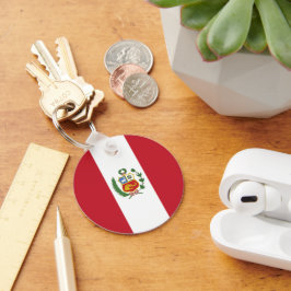 Peru flagga nyckelring