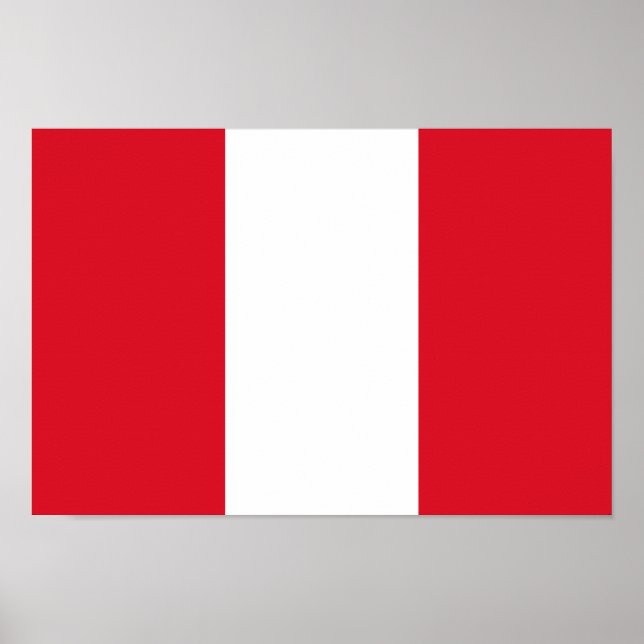 Peru Flagga Poster (Framsidan)