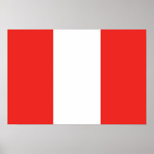 Peru Flagga Poster