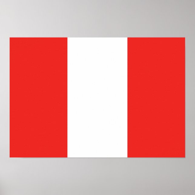 Peru Flagga Poster (Framsidan)