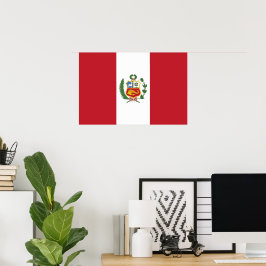 Peru flagga poster