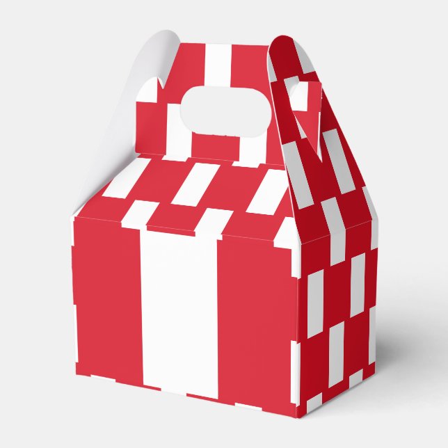 Peru Flagga Presentaskar (Baksidan Sidan)