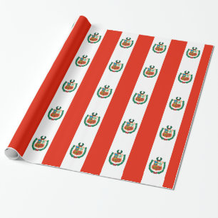Peru flagga presentpapper