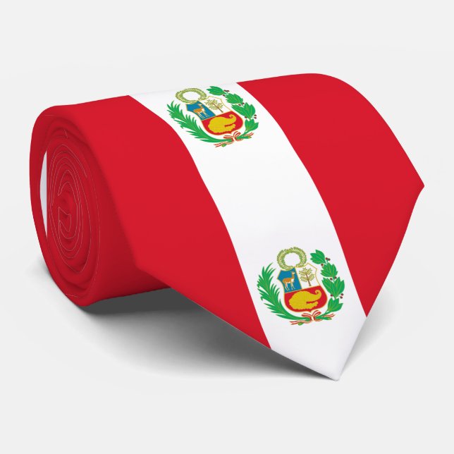 Peru flagga slips (Rullad)