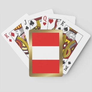 Peru flagga spelkort