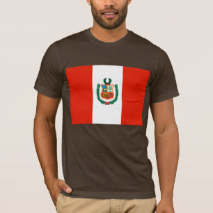 Peru flagga tee shirt