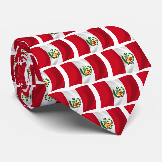 Peru Flagga Tie Slips (Rullad)