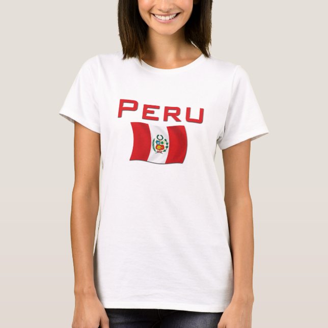 Peru flagga tröja (Framsida)