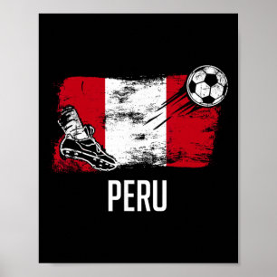 Peru flagga tröja peruanska fotbollslag peruanska poster