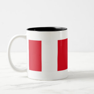 Peru Flagga Två-Tonad Mugg