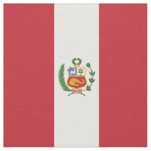 Peru flagga tyg