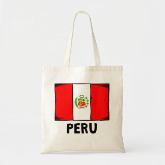 Peru flagga tygkasse