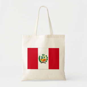 Peru flagga tygkasse
