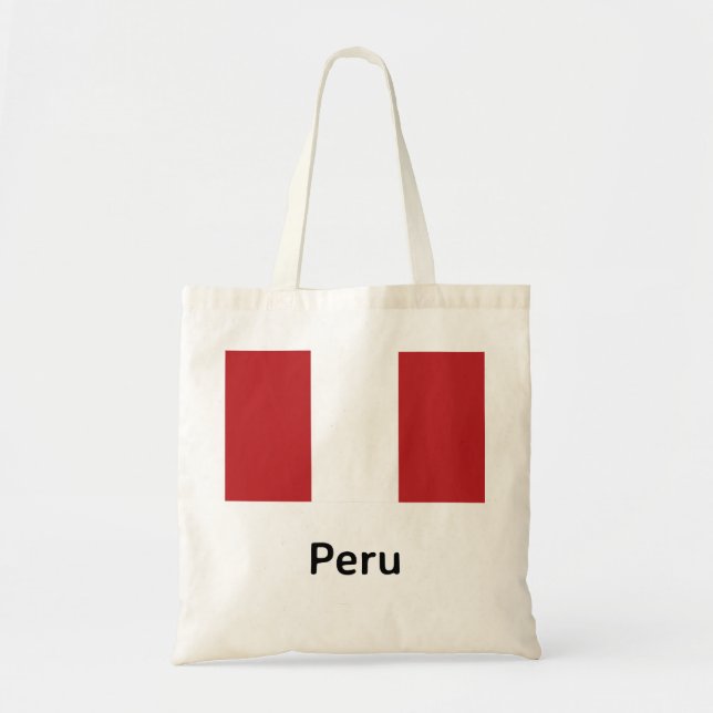 Peru Flagga Tygkasse (Framsidan)