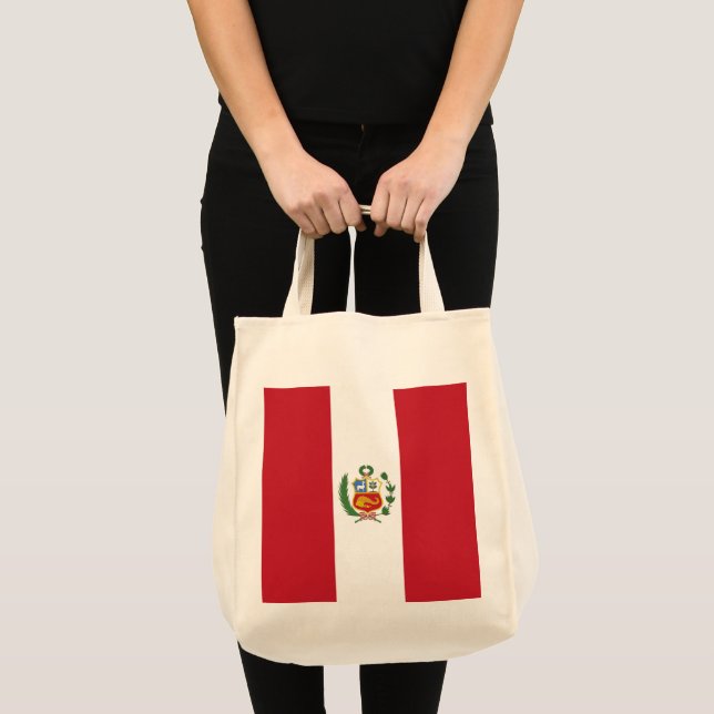 Peru flagga tygkasse (Framsida (produkt))