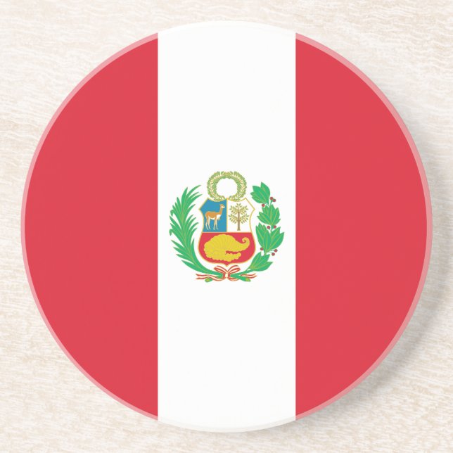 Peru Flagga Underlägg (Framsidan)