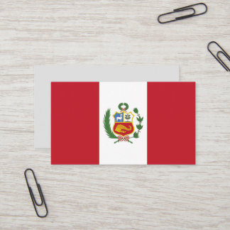 Peru flagga visitkort