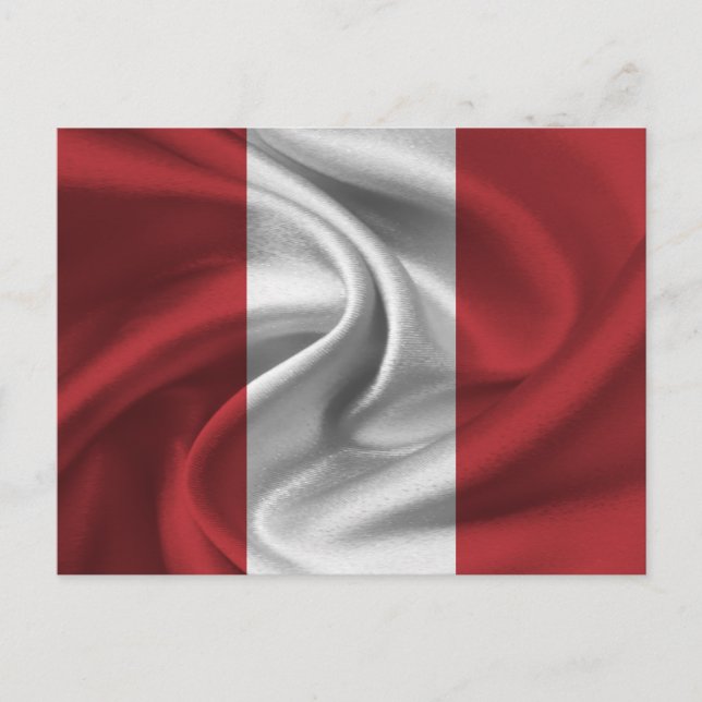Peru Flagga Vykort (Framsida)