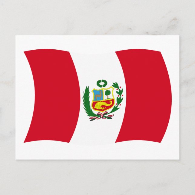 Peru Flagga vykort (Framsida)