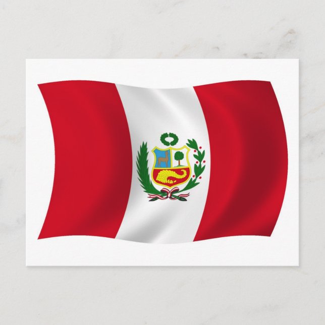 Peru Flagga vykort (Framsida)