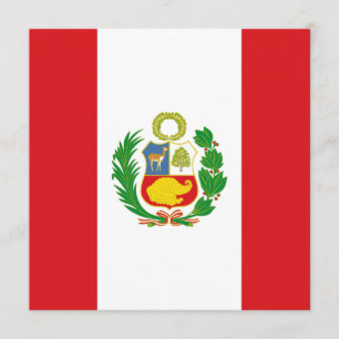 Peru flaggainbjudan inbjudningar