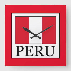 Peru Fyrkantig Klocka