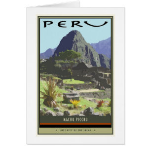 Peru Hälsningskort