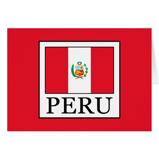 Peru Hälsningskort (Framsidan Horizontal)