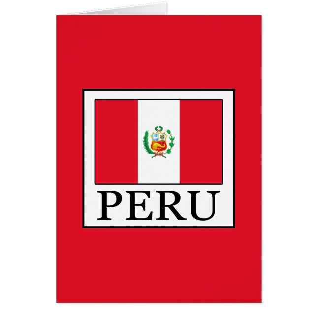 Peru Hälsningskort (Framsidan)