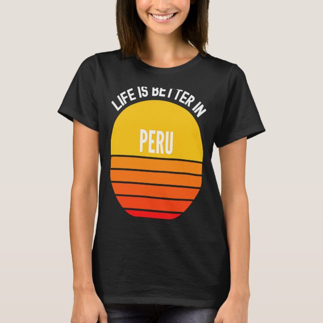 Peru i Peru T Shirt (Framsida)