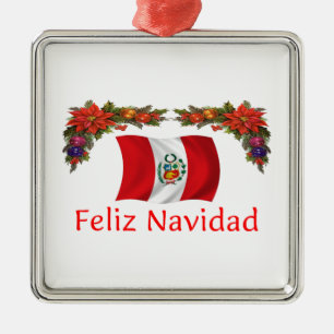 Peru jul julgransprydnad metall